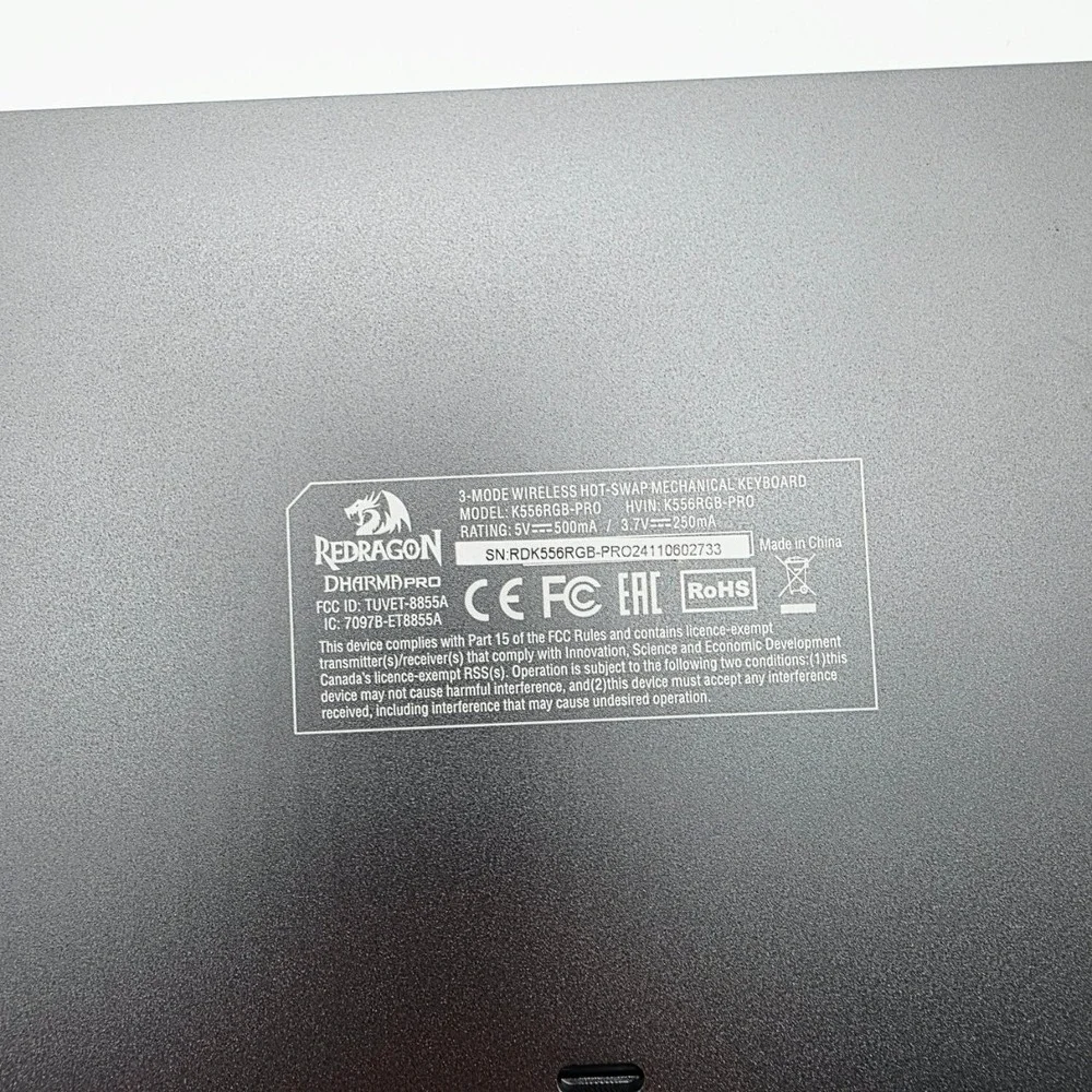 Redragon K556 PRO Wireless RGB Mechanical Gaming Keyboard 104 Key Aluminum Frame